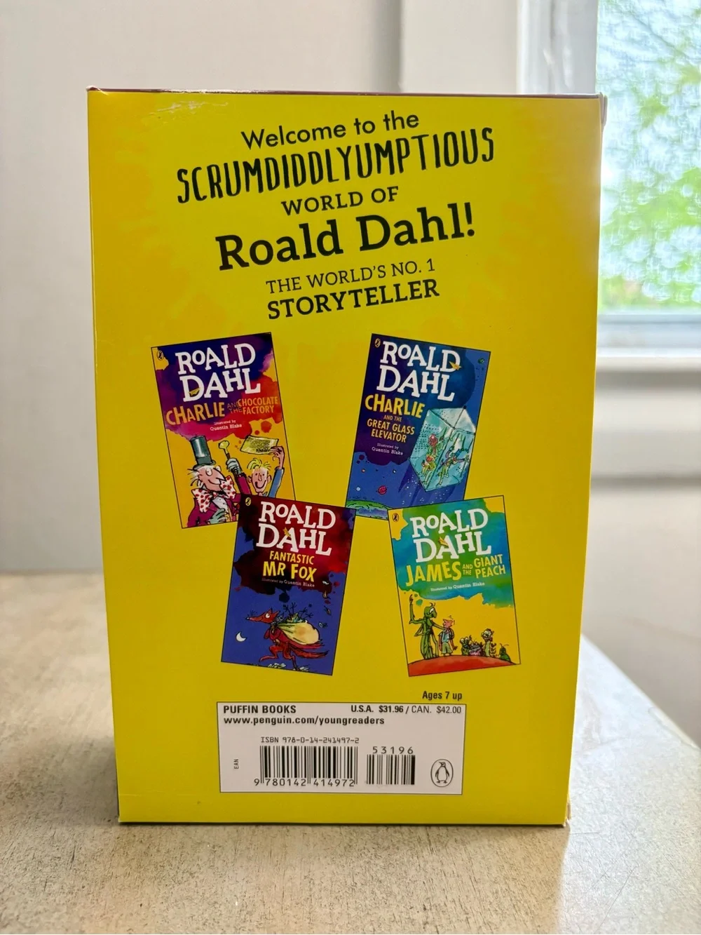 Roald Dahl Magical Gift Box Set (4 Books) - Illustrated by Quentin Blake